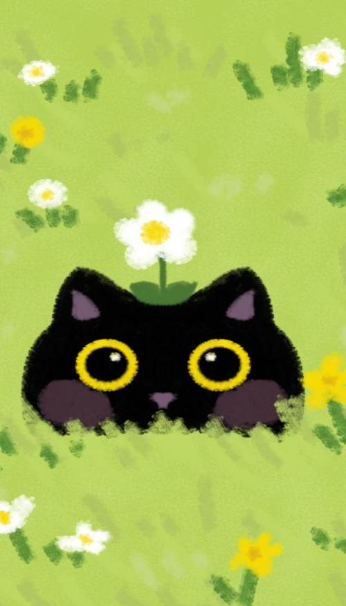 Hình nền mèo cho điện thoại cute 